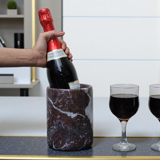 Marble Wine Chiller - Red