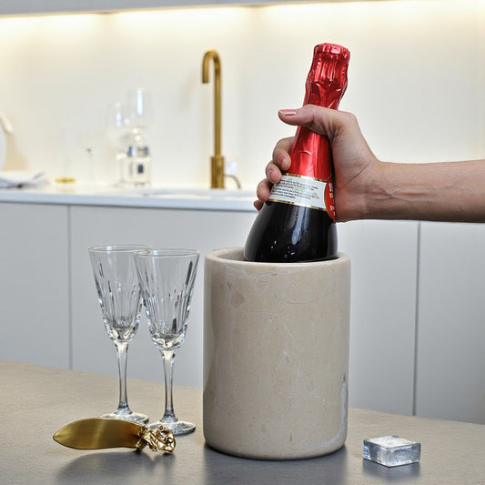 Marble Wine Chiller - Beige
