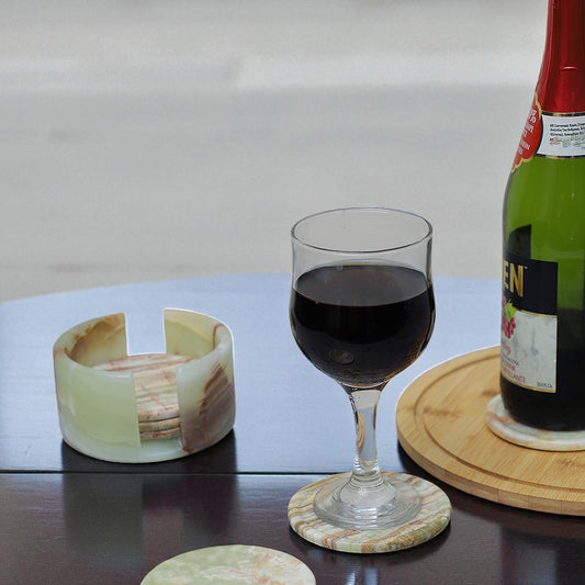 Marble Tea Coaster Pack of 6 - Onyx