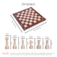 Handmade Marble Chess Set - Marina & Virona (15 x 15 Inches) - Chess Sets for Adults - Premium Quality Chess Boards - Fancy Chess Boards
