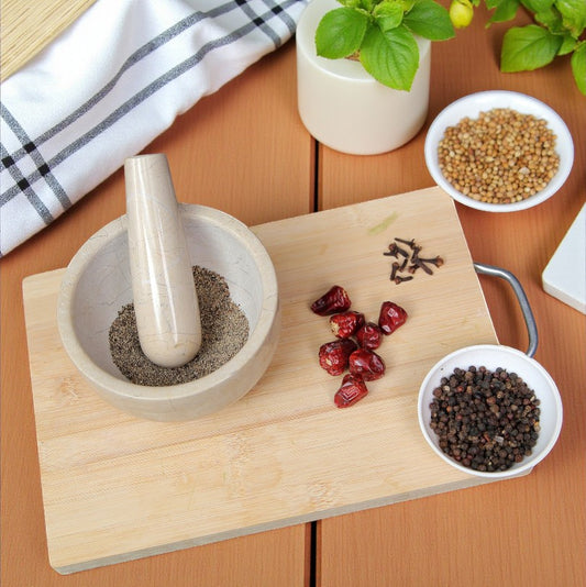 Marble Mortar and Pestle Set (5 inch) Verona