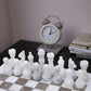 Marble Hives Luxury Handmade Marble Chess Set -Grey and White -10 Inch