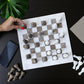 Marble Hives Luxury Handmade Marble Chess Set -Grey and White -10 Inch