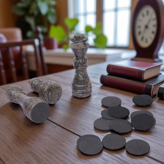 Marble Hives Luxury Handmade Marble Chess Set – Oceanic and Verona