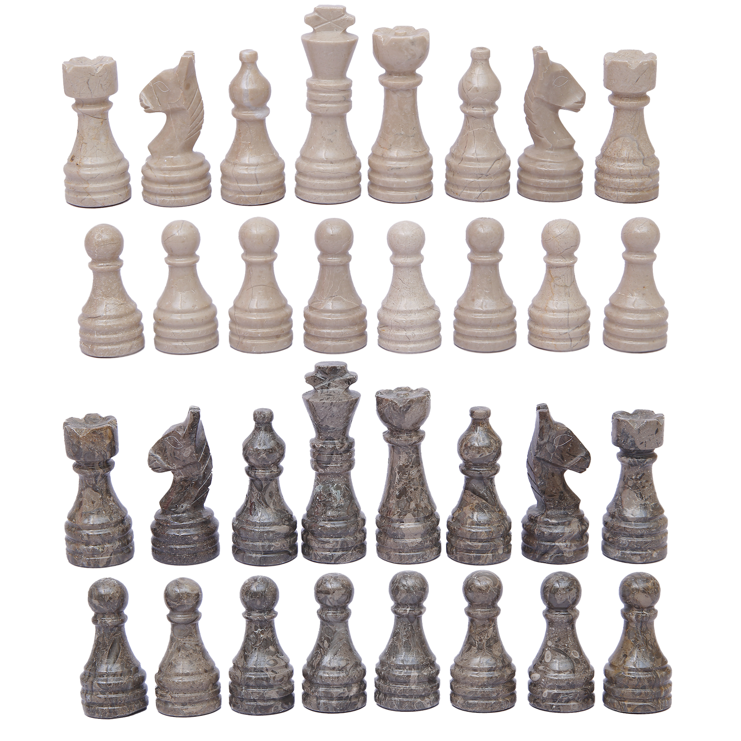 Marble Hives Luxury Handmade Marble Chess Set – Oceanic and Verona