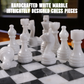 Marble Hives Luxury Handmade Marble Chess Set – White and Black