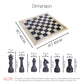 15 Inch Angori & Black Marble Chess Set