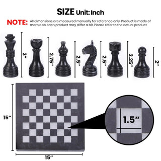 chess set dimensions
