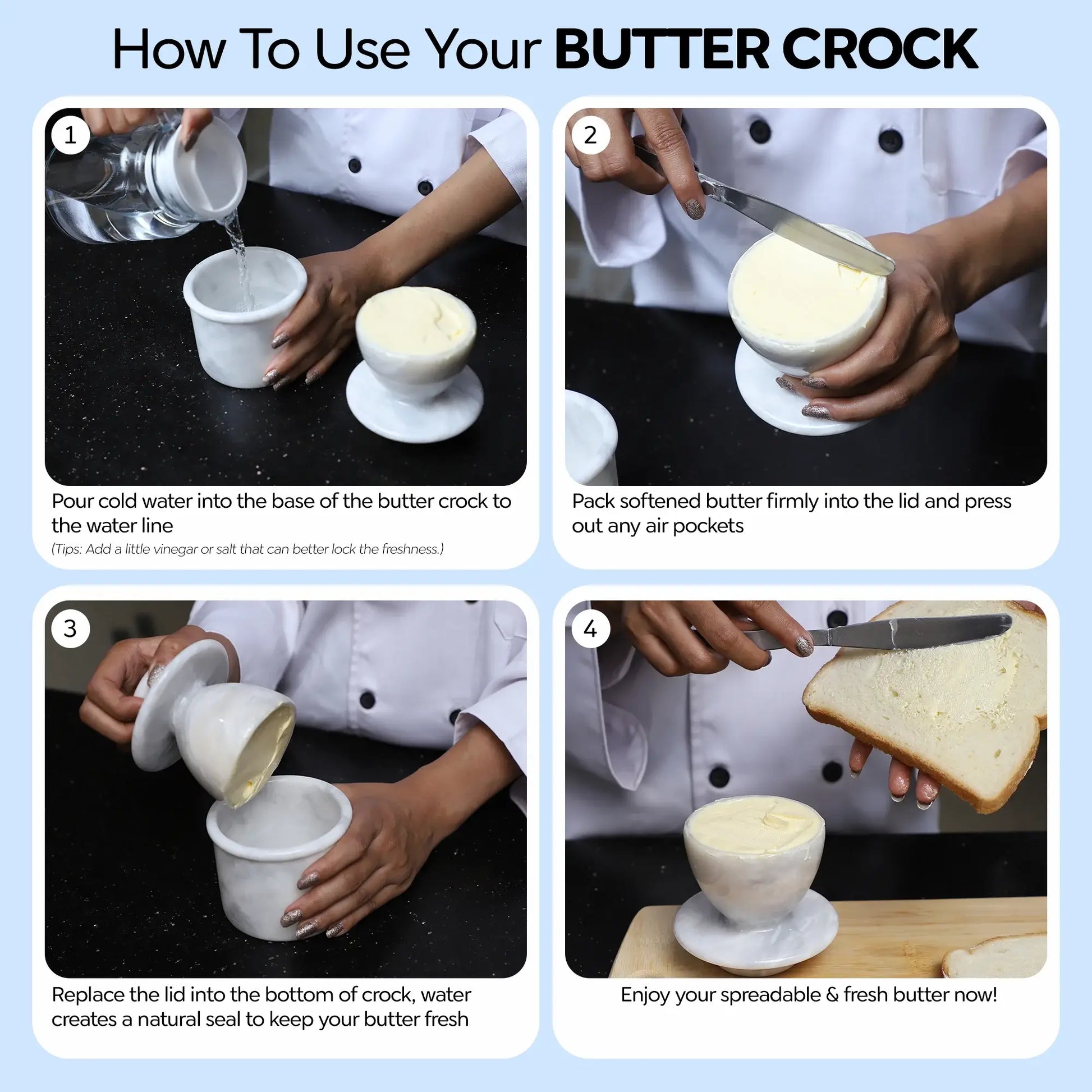 marble butter keeper