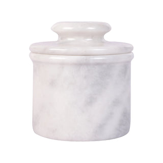white marble butter keeper