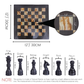 Marble Hives Luxury Handmade Marble Chess Set –Green & Black