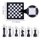 Marble Hives Luxury Handmade Marble Chess Set – Black and White