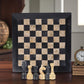 Marble Hives Luxury Handmade Marble Chess Set – Black and Coral