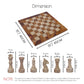 15 Inch Red and Coral Fancy Chess Set