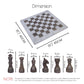 15 x 15 White & Oceanic Marble Chess Set