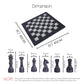 Handmade Marble Chess Set - Black & Onyx (15 x 15 Inches) - Chess Sets for Adults - Premium Quality Chess Boards - Fancy Chess Boards