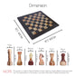 Handmade Marble Chess Set - Black & Onyx Green (15 x 15 Inches) - Chess Sets for Adults - Premium Quality Chess Boards - Aesthetic Chess Boards