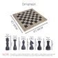 Marble Chess Set (Coral & Black) 12 inch – Aesthetic Chess Sets with Handcrafted Stone Board & Marble Chess Pieces – Ideal for Home Decor