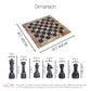Handmade Marble Chess Set - Green & Black (15 x 15 Inches) - Chess Sets for Adults - Premium Quality Chess Boards - Aesthetic Chess Boards