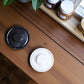 Marble Salt Cellar Set with Lid (Pack of 2) White and Black Zebra