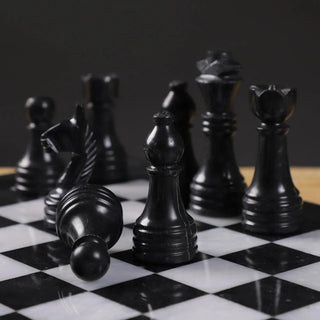 Black and White Chess Figures