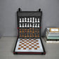 2 inch  White and Brown marble Chess set