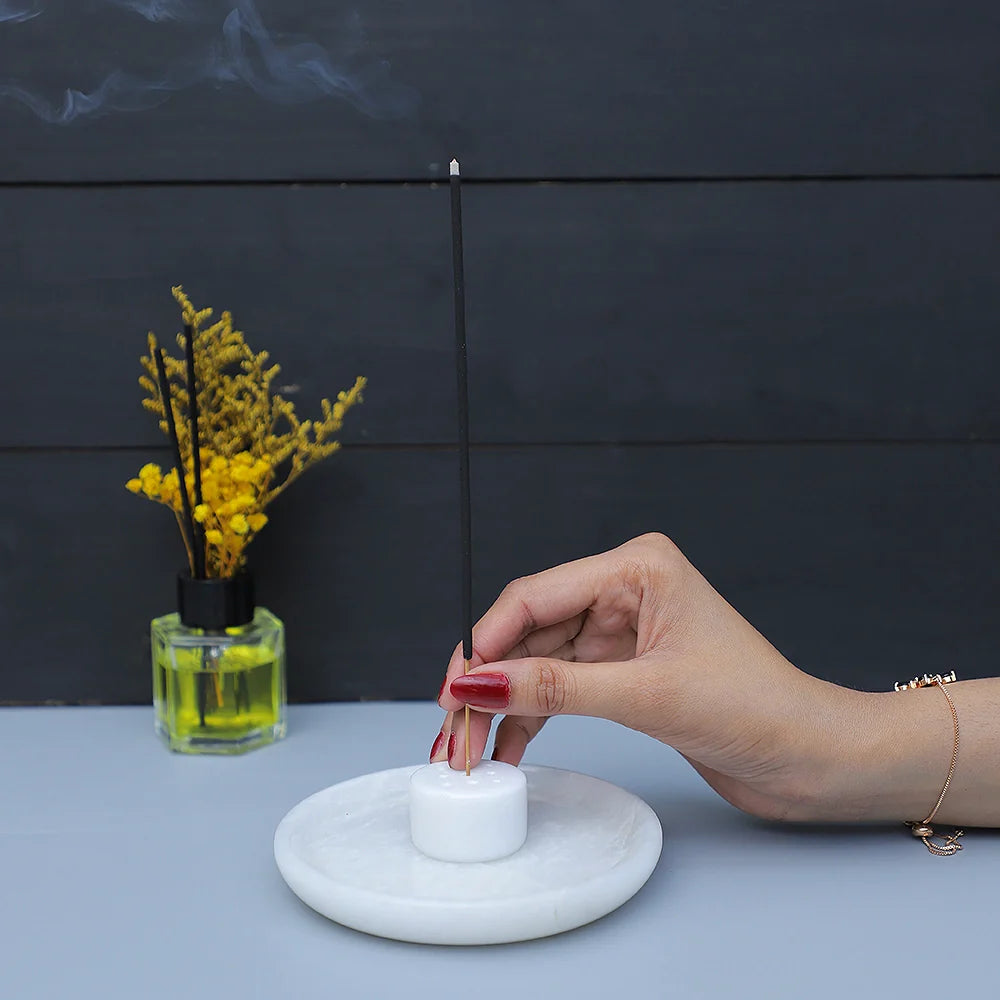 white incense holder