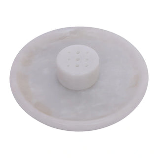 incense holder white marble