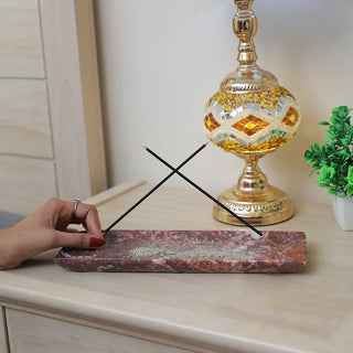 Strawberry Red Marble Incense Holder