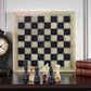 Marble Hives Luxury Handmade Marble Chess Set -Onyx and Black -10 Inch