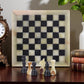 Marble Hives Luxury Handmade Marble Chess Set -Onyx and Black -10 Inch