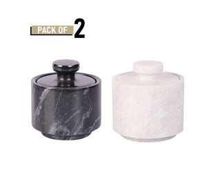 marble salt container