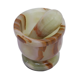 4 Inch Onyx Green Marble Mortar And Pestle