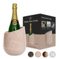 Marble Wine Chiller - Premium Wine Chiller Bucket - Perfect Wine Bottle holder - Multipurpose Utensil Holder