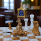 Marble Hives Luxury Handmade Marble Chess Set – White and Dark Brown