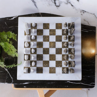 marble white chess set