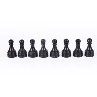 marble black chess figures